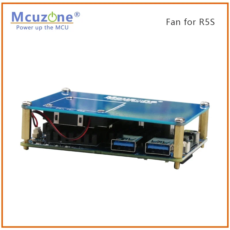 MiiBestODFan per R5S, ventola turbo 3507 con 2 radiatori, stessa dimensione come NanoPi R5S PCBA, RK3568 Debian Ubuntu Openwrt