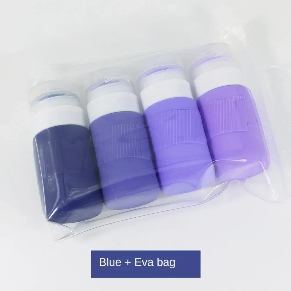 Portable Silicone Travel Bottle Cosmetic Storage Refillable Lotion Bottle Leakproof Shampoo Container Squeeze Tube Empty Bottle