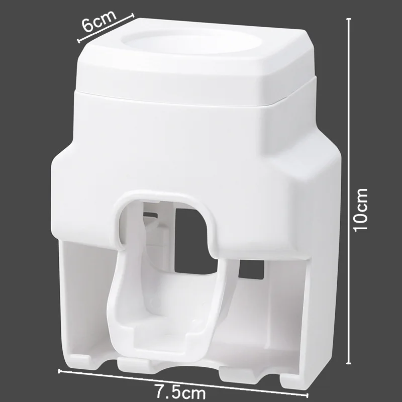 Automatic Toothpaste Dispenser Bathroom Accessories Wall Mount Lazy Toothpaste Squeezer Toothbrush Holder Bathroom Organizer