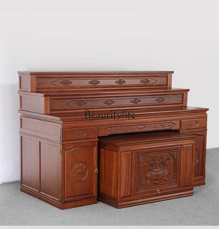 

LXTable Набор шкафов из массива дерева, настольная ниша, шкаф Будды, стол Будды с благовониями, трехслойный шкафSSS