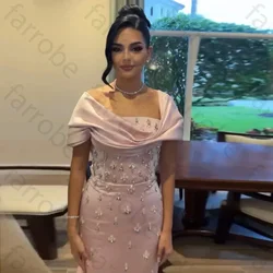 Customized Luxury Off Shoulder Evening Dress for Women Wedding Saudi Arabia Dubai Long Formal Prom Party Exquisite High Quality