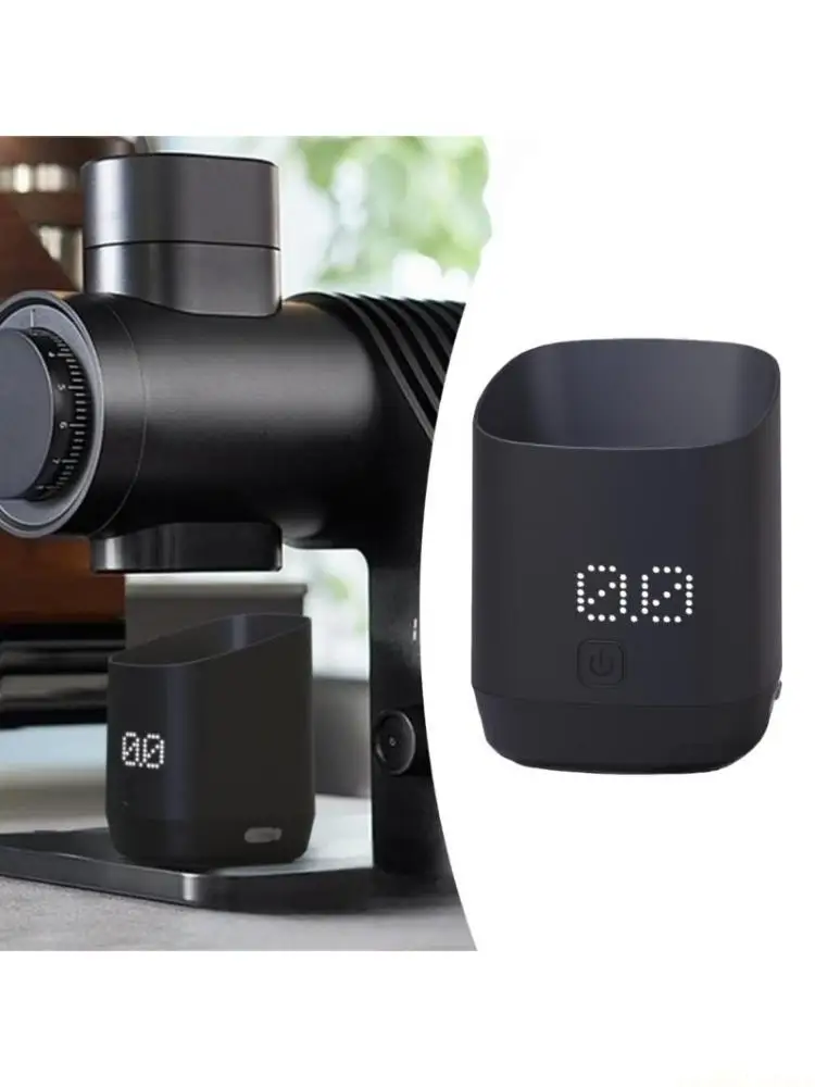 

D0AB Professional Coffee Scale Powder Adding Cup Digital Dosing Cup Display Tray Coffee Scale Powder Adding Cup Kitchen Tool