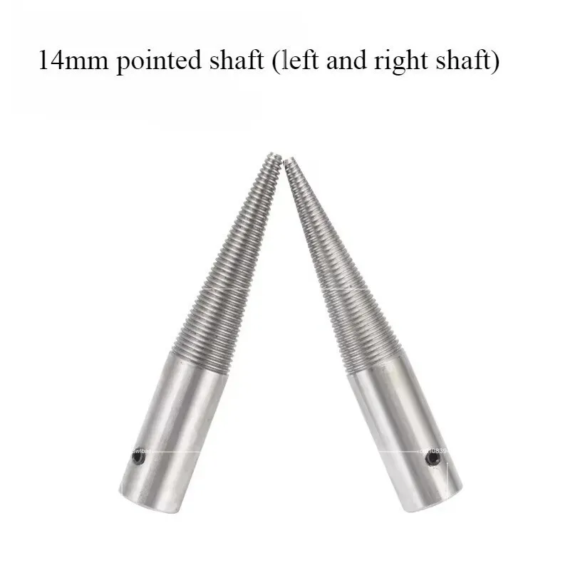 2Pcs Taper Spindle Left&Right Installed Shaft for Buffing Wheels Grinder Parts