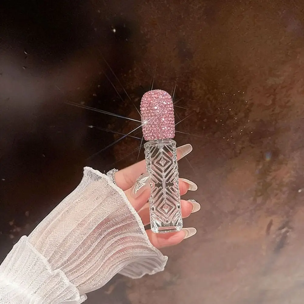 Gift 12ml Glass Atomizer Exquisite Creative Rhinestone Bottle Mini Portable Dispenser Travel Supply