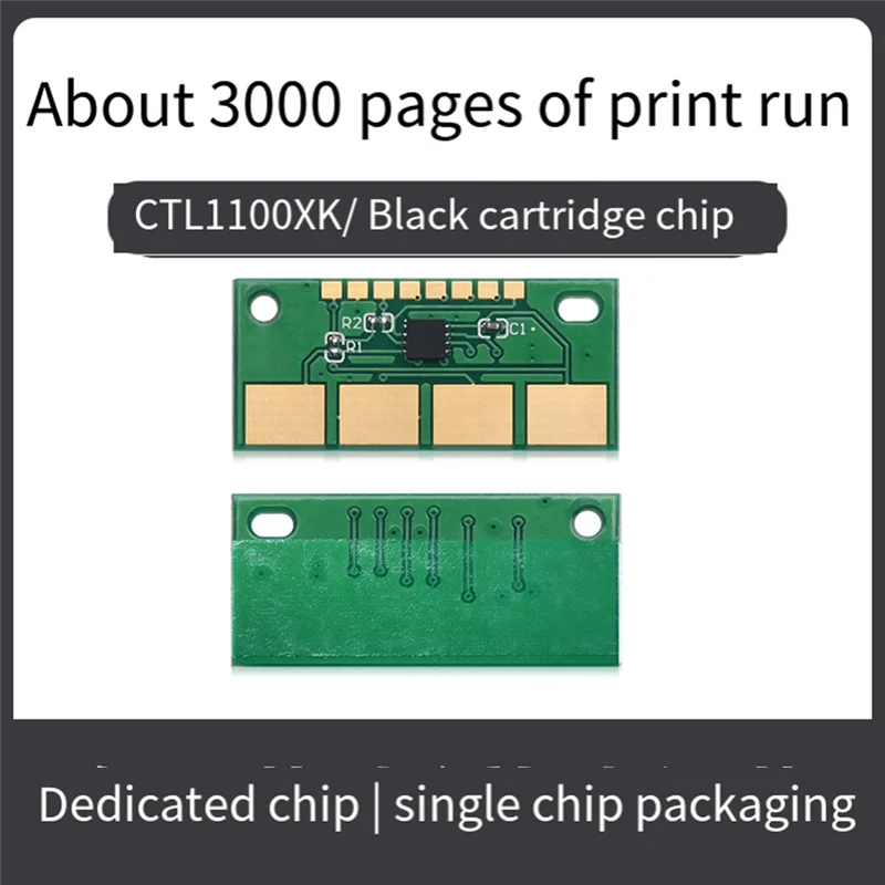 Exquisite-2Pcs 3K Toner Chip For Pantum CP1100 CP1100DN CP1100DW CM1100W CM1100 CTL-1100 CTL1100 CTL-1100H Printer Cartridge Chi