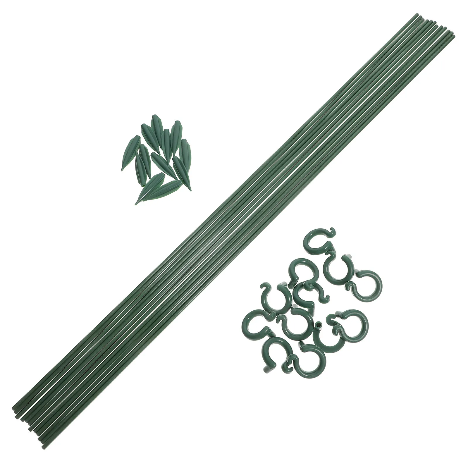 12Pcs Plant Support Stakes for Garden Bonsai Orchid Peony Rose Stable Single Stem Flowers Support Brackets Small Plant Stakes