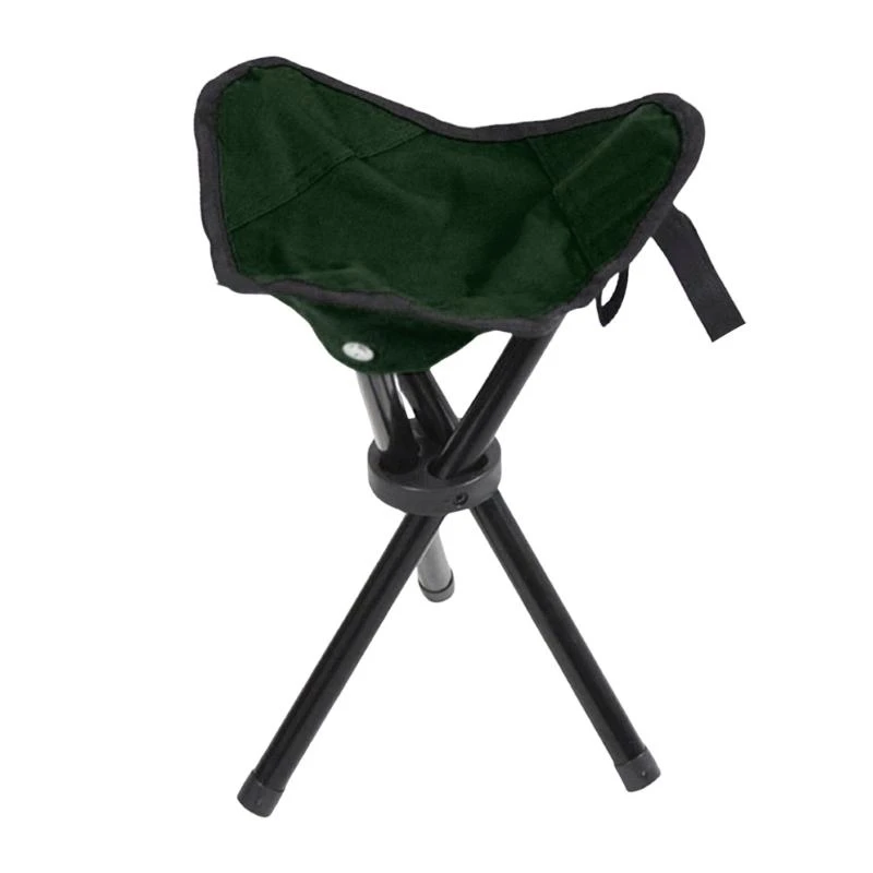 12in Height Tripod Stool Portable Folding Chair 3 Leg Seat for Camping BBQ Travel Garden Outdoor Activity