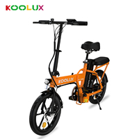 KOOLUX BK5S  Adult  Electric Bicycle Men's E-City ebike City 350W 36V 10.4Ah Battery 16\