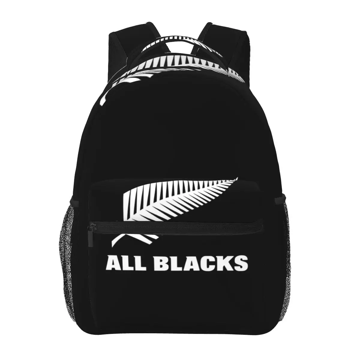 ทั้งหมด Blacks รักบี้หมวกฤดูใบไม้ร่วงฤดูหนาวกระเป๋าเป้สะพายหลังชายหญิง Bookbag เด็กโรงเรียนกระเป๋าเด็ก Rucksack กระเป๋าสะพายขนาดใหญ่ความจุ