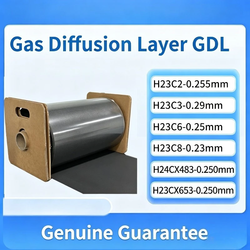 H24CX483 H23C2 H23C8 Gas Diffusion Layer Carbon Paper GDL For PEM Fuel Cell Water Electrolysis MEA