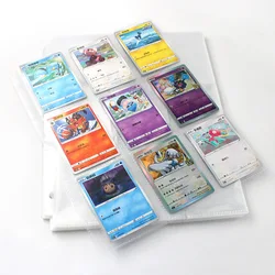 50 Pages 900 Pockets Baseball Card Sleeves Double Side 9 Pocket Trading Card Binder Sleeves Page Protectors Sheet for Game Card