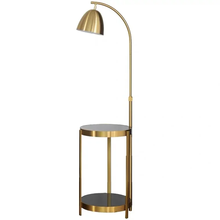 Nordic floor lamp simple modern living room sofa study coffee table rack wireless charging retro vertical table lamp