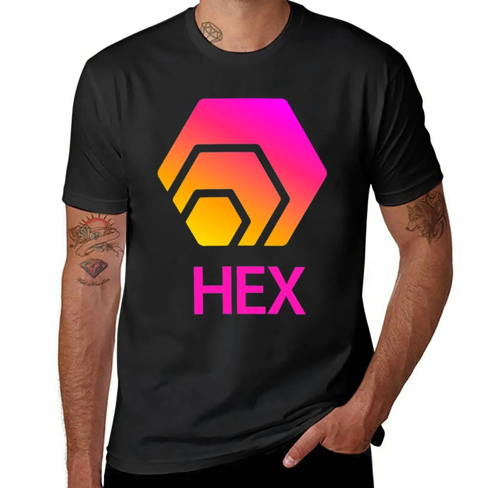 

New Best Selling Authentic Hex Design T-Shirt cute clothes T-shirt short anime clothes heavyweight t shirts for men