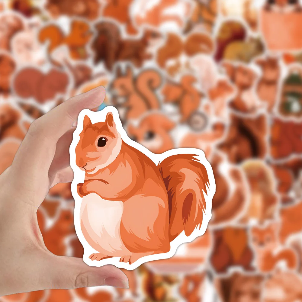 10/30/50PCS Cartoon Squirrel Small Animal Graffiti Waterproof Sticker Personalized Creative Decoration SkateboardGuitarWholesale