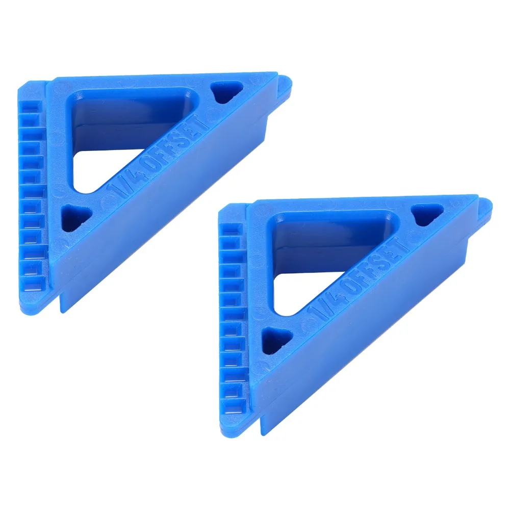 2PCS Professional 1/8 Inch Interval Trim Reveal Tool Blue Precise Setting Window Casing Tool Plastic Spacer Woodworking Projects