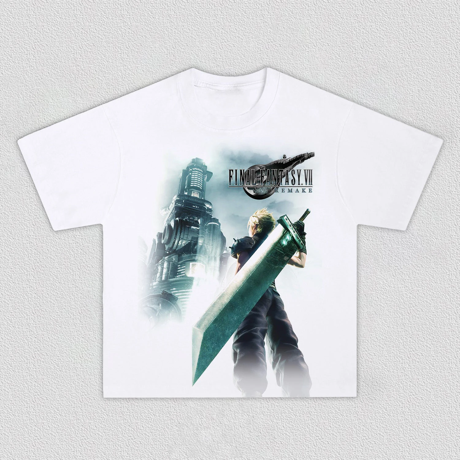 Final Fantasy VII Remake Grafik-T-Shirt für Herren und Damen, übergroß, Y2k, kurzärmelig, klassisches Spiel, Geschenk für Fans, hochwertiges Baumwoll-T-Shirt