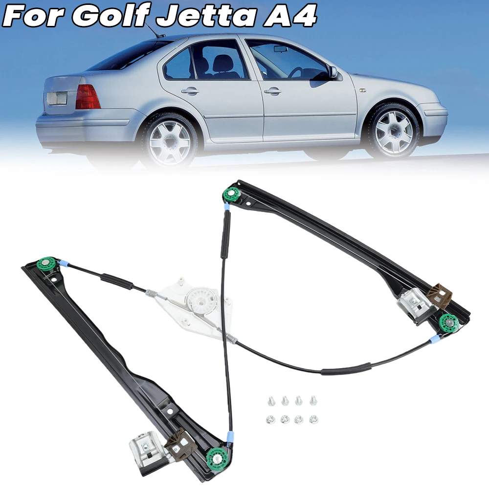 Soporte regulador de ventana para Volkswagen Golf Jetta A4, lado derecho, sin Motor, accesorios para coche, elevador de vidrio eléctrico 1J4-837-462-D