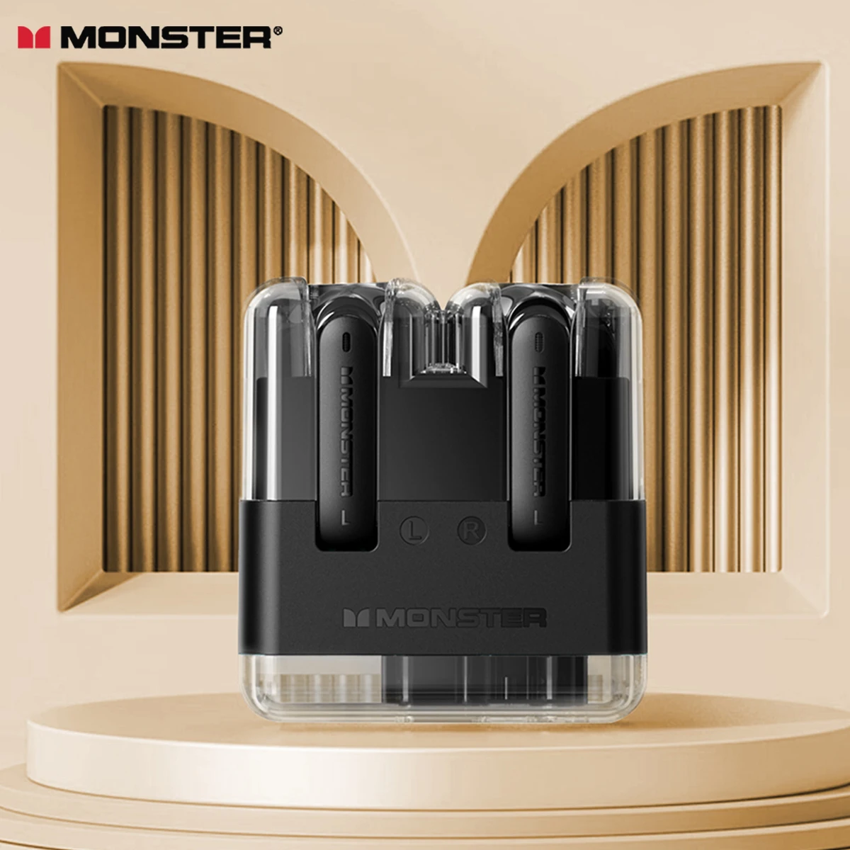 Monster XKT12 TWS Bluetooth 5.3 Headset AI Intelligent Talking Noise Canceling Earbuds HIFI Quality Gaming Music Headphones