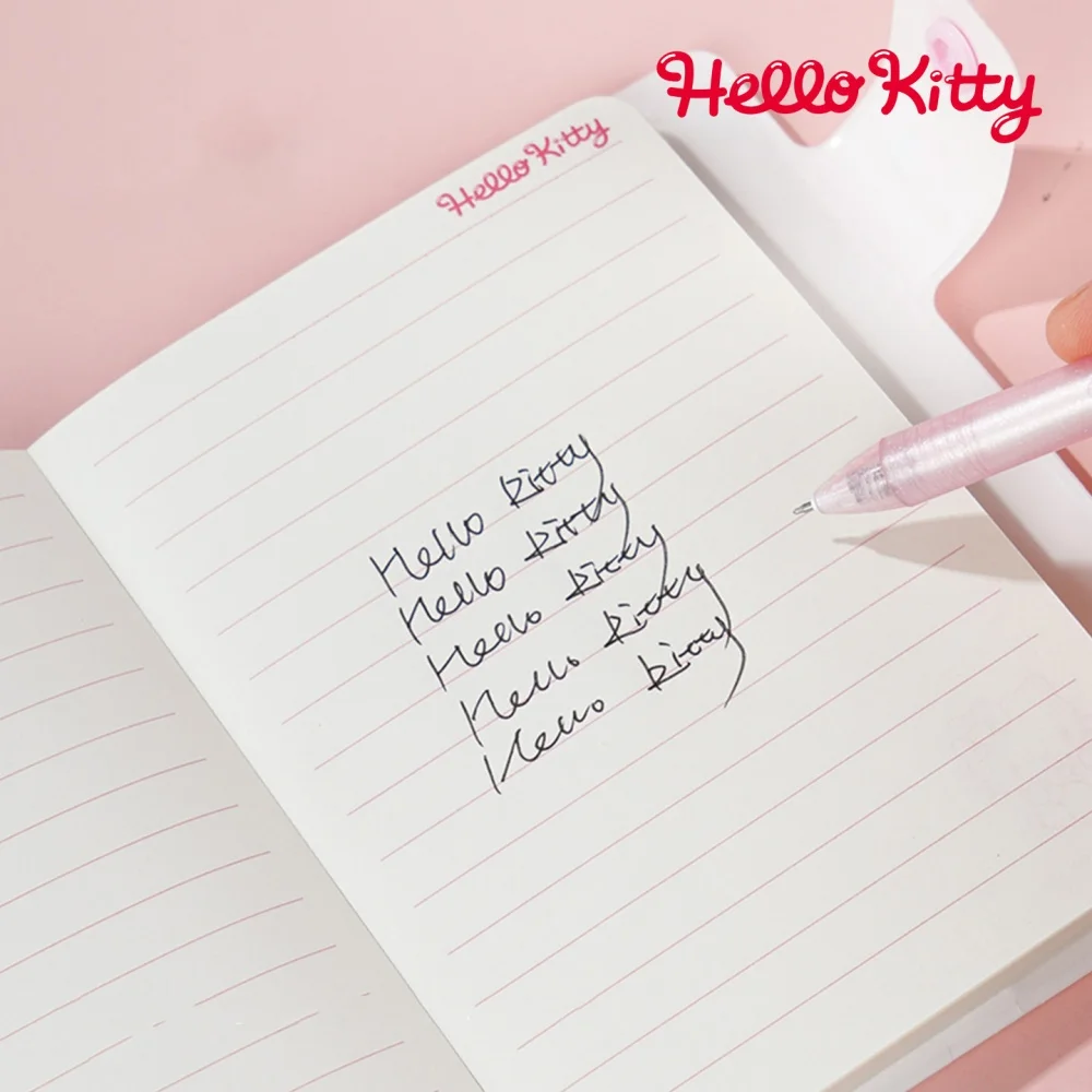 Genuine Hello Kitty Plush Snap Diary Sanrio Kt Cat Portable 64K Lined Notebook Planner For On-The-Go Quick Notes Travel Planning view 4