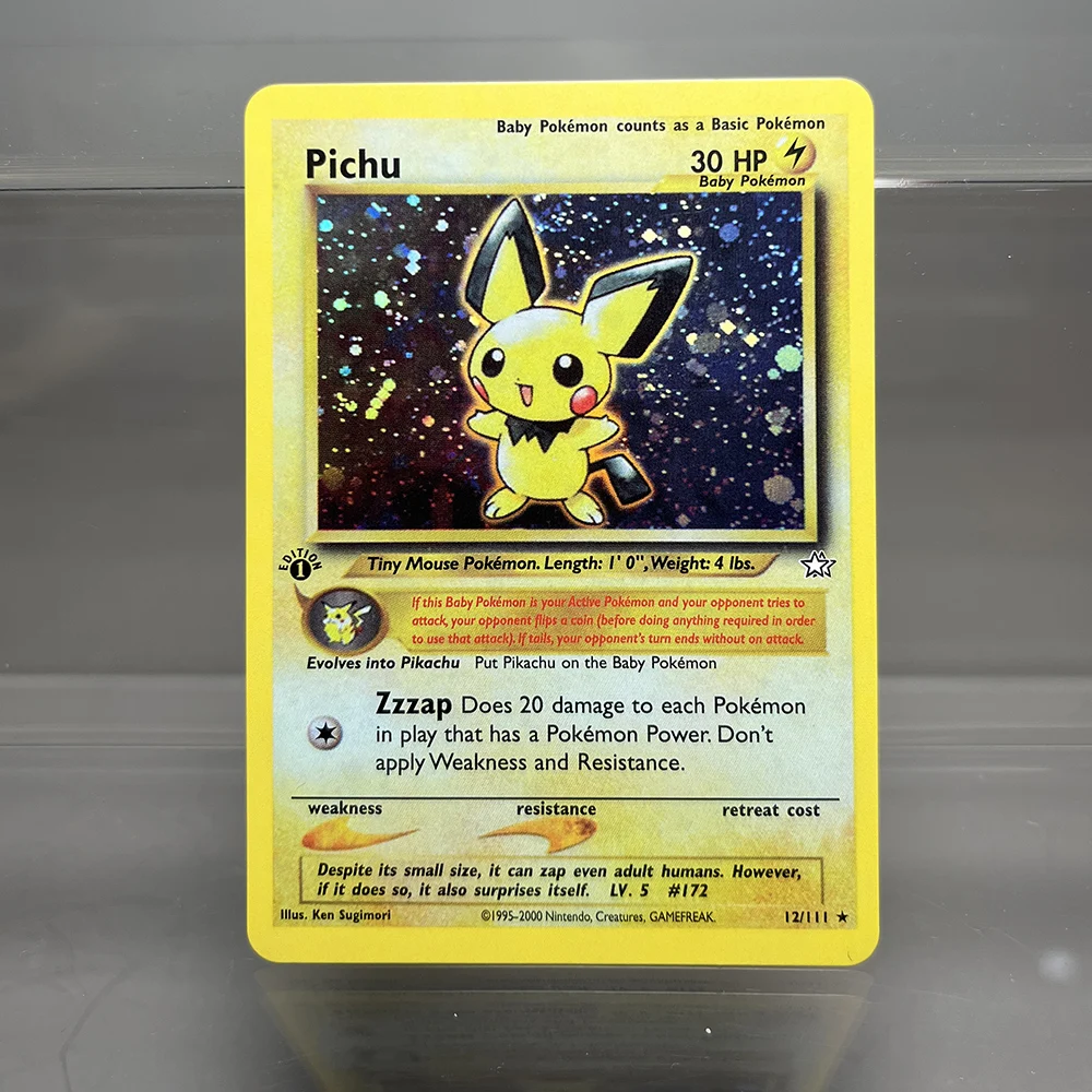 PKM Proxy Cards Classic 1996 1st Edition Mewtwo Gyarados Alakazam Cards Collection PTCG Neo Genesis Foil Card