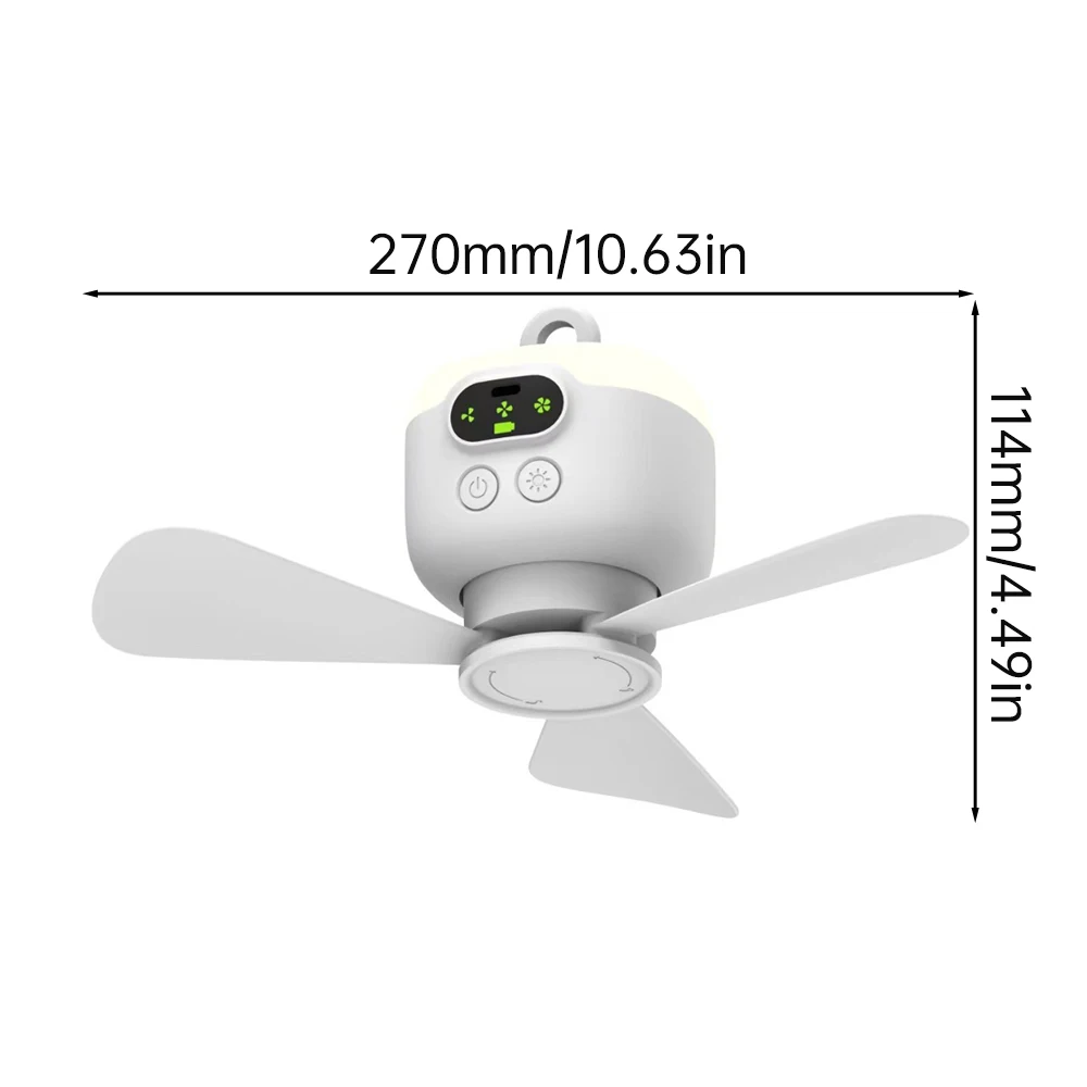 USB wiederauf ladbare Decken ventilator großen Wind abnehmbare Flügel Nacht lampe Beleuchtung 8000mah Kapazität Haushalt Outdoor-Ventilator Home Supply