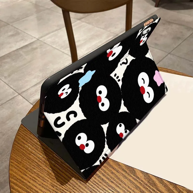 

Cute Coal Ball Pattern Case For iPad Pro 10th 11th 5th 6th 7 8 9 2 gen 11 13 M4 M5 10.2 9.7 12.9 10.5 10.9 Inch Tablet