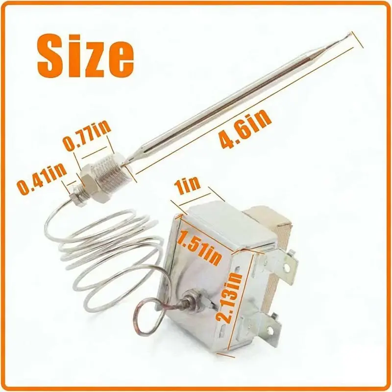 Y50A-LCCM2003000 1177 High Limit Fryer Switch For ATOSA 301030005 Gas Fryer- Includes 3/8