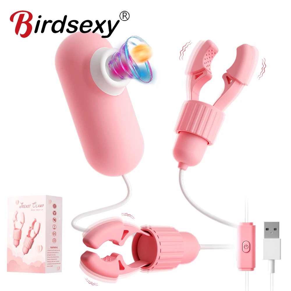 Nippel klemmen Vibrator Brust massage weibliche Maturbator Zunge lecken saugen vibrierenden Kitzler Stimulator Sexspielzeug für erwachsene Frau