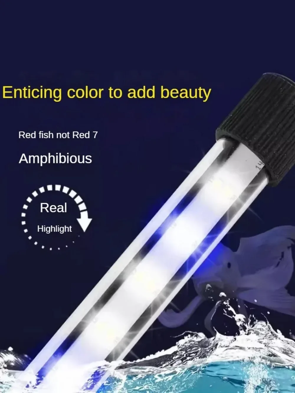 LED Fish Tank Light, Dual Mode Diving Plant Light, Full Spectrum Aquarium Strip Light, Waterproof, Red, Blue, White