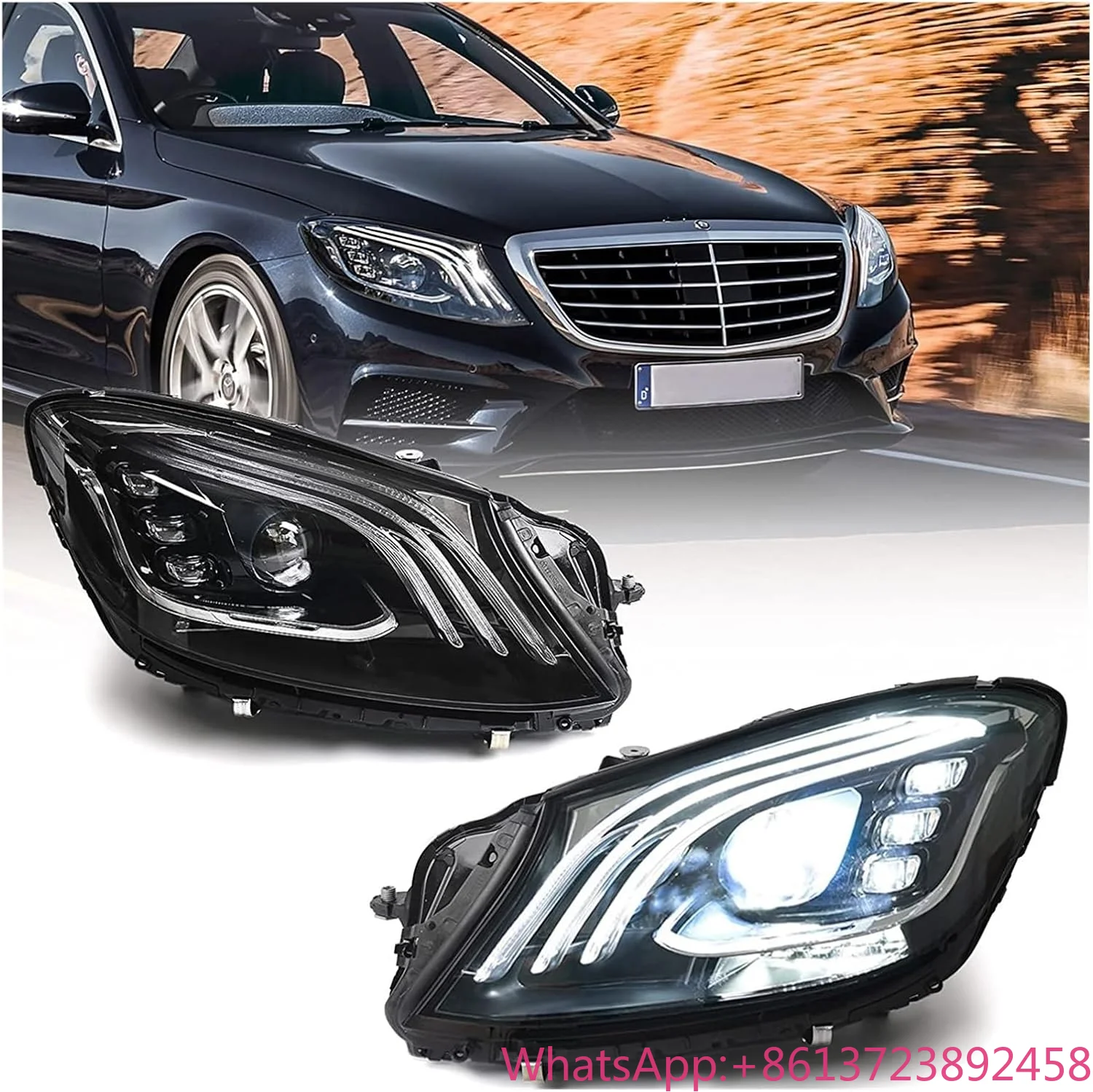 

E-Class 16-19 W213 LED Headlights for Mercedes-Benz E200 E250 E300 E400 AMG E43 E53 E63