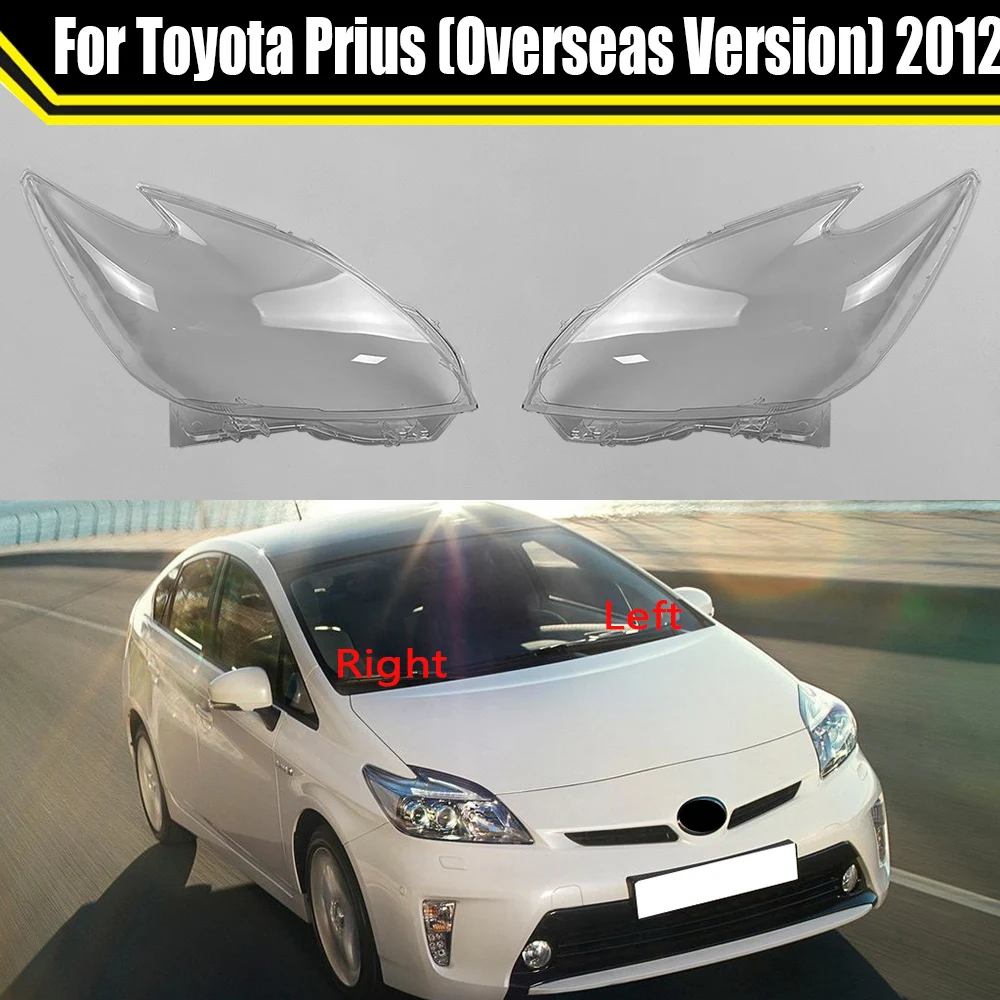 

For Toyota Prius (Overseas Version) 2012 LED Car Headlight Head Light Lamp Lens Auto Shell Cover Front Lampshade Lampcover