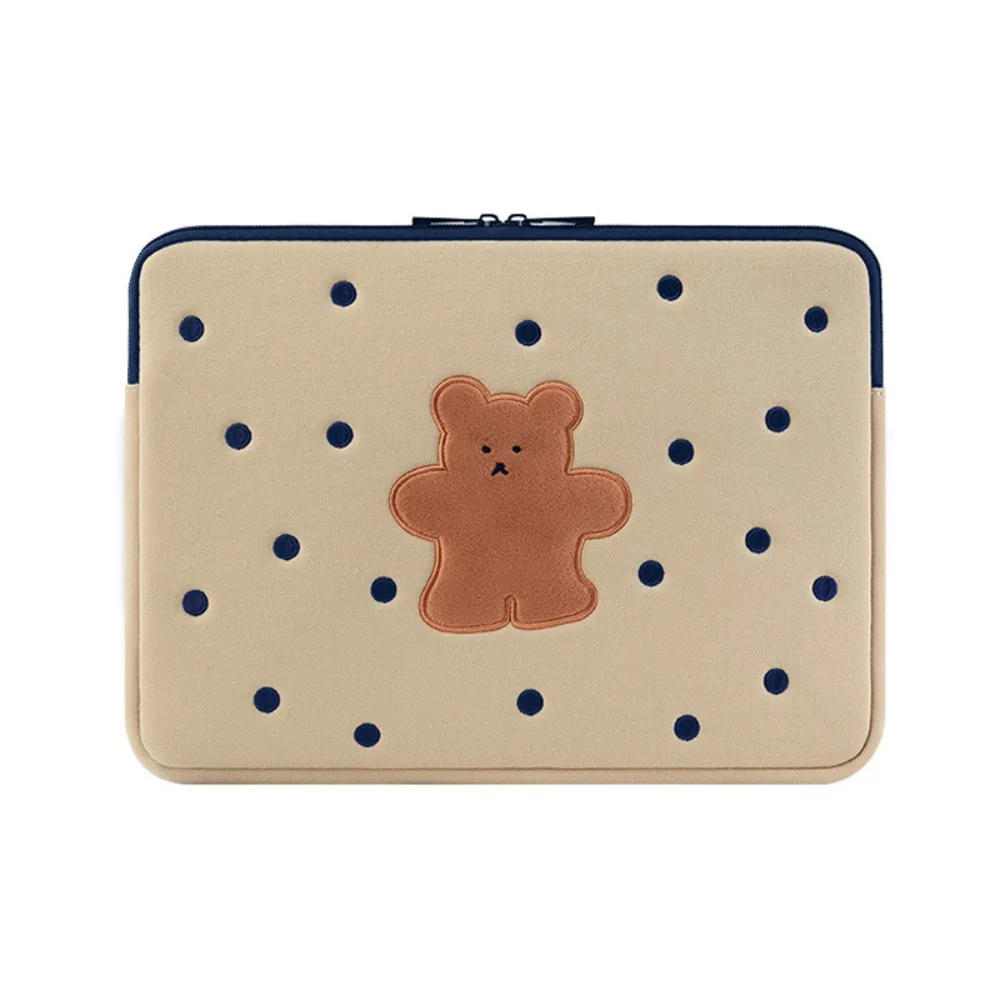 

Portable 15.6 Inch Cartoon Laptop Bag Bear Dog Tablet Sleeve Bag Cute Kawaii Girl Computer Bag Laptop Case