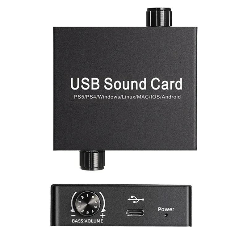 Karta dźwiękowa USB-C Audio Zewnętrzny adapter audio mikrofonu 3,5 mm Karta dźwiękowa do PS4 PC Laptop Zestaw słuchawkowy Karta dźwiękowa USB Łatwa w użyciu