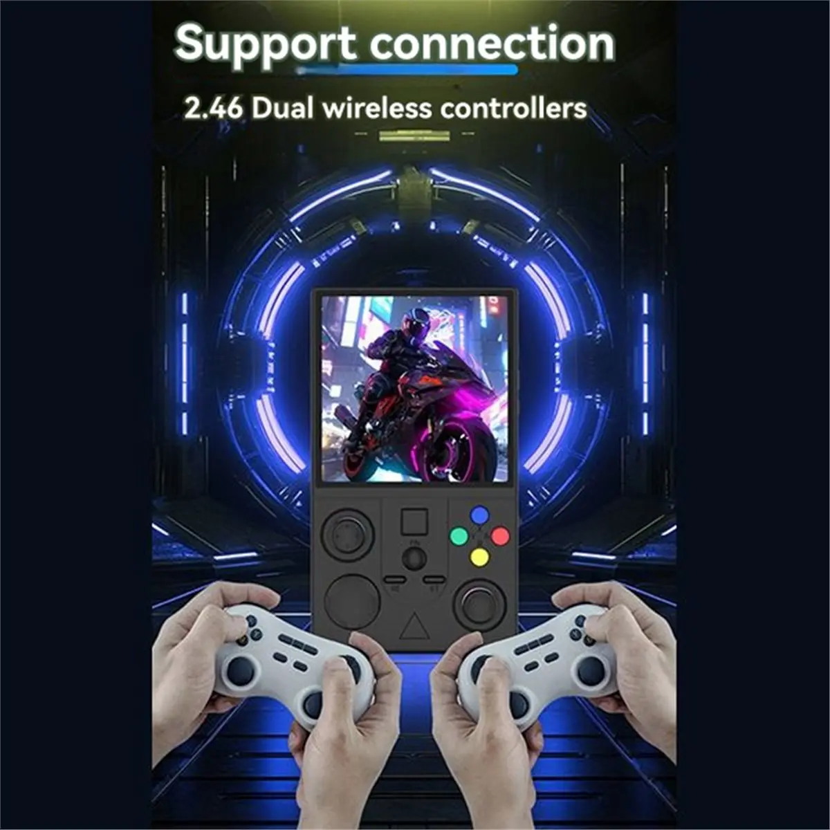 2026 New DC40V Retro Handheld Game Console 64GB 3.5Inch IPS Screen Portable Pocket Video Player Supports 30+ Emulators A