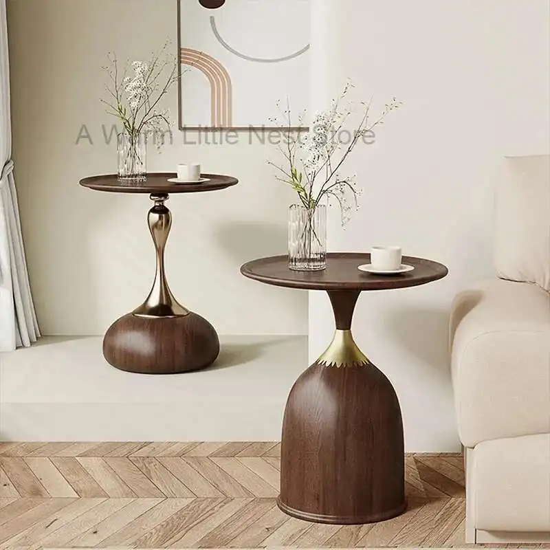 

Wood Aesthetic Side Table Books Metal Bedroom Living Room Writing Side Table Minimalist Decoration Couchtisch Home Furniture