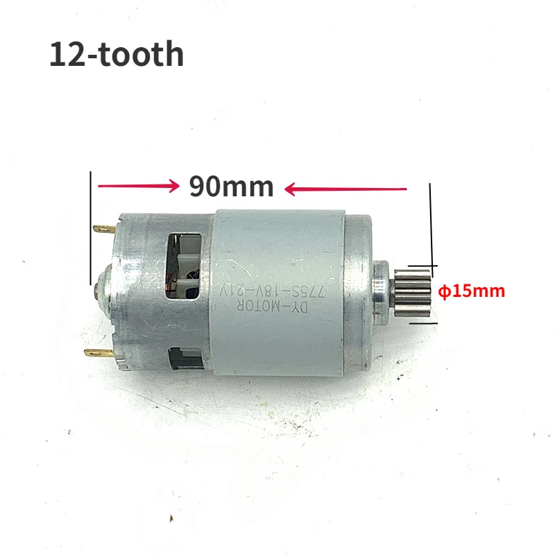 Imagem -04 - Motor Elétrico da Serra Elétrica Acessórios para Cortador de Grama Motosserra 775 10 Dentes 12 Dentes