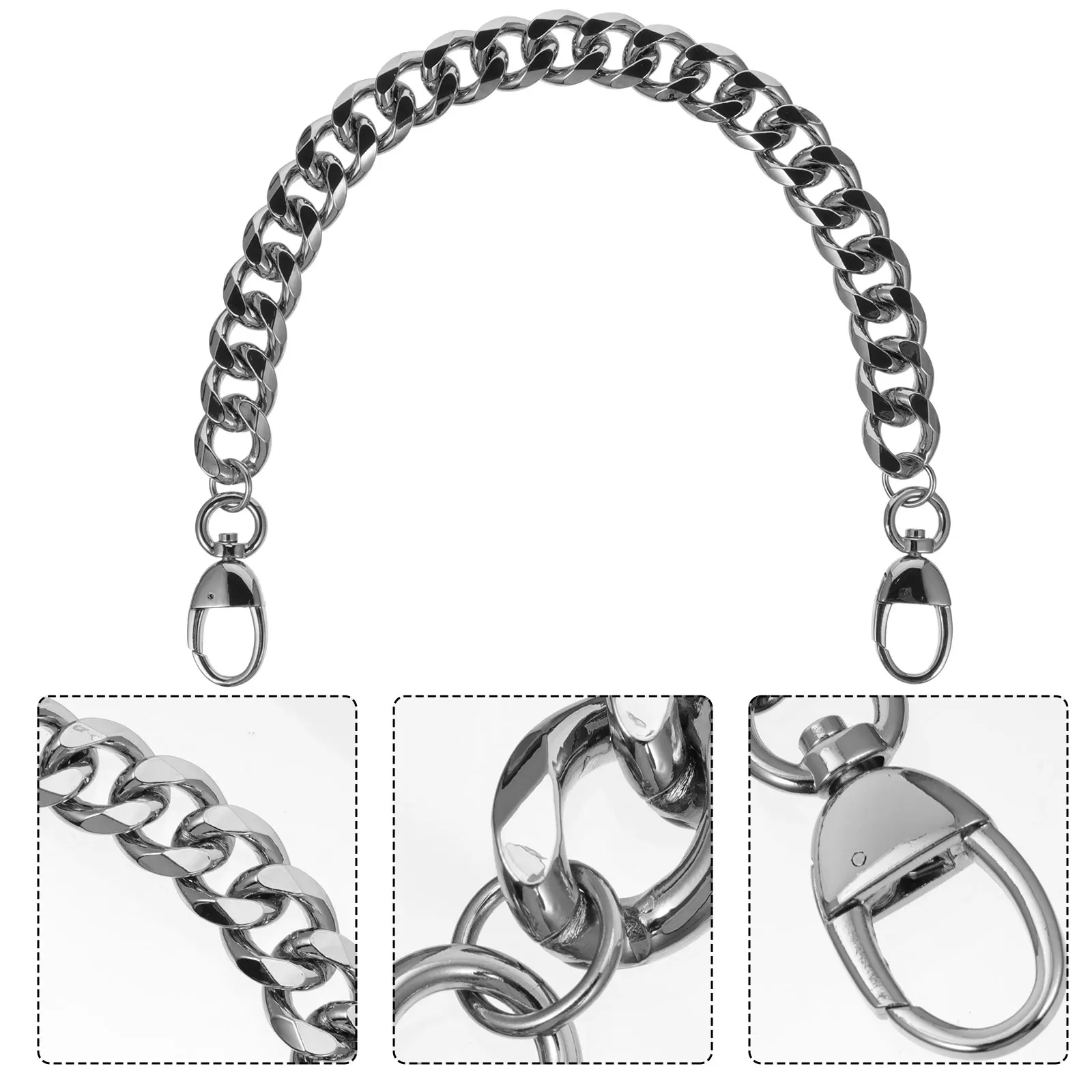 

Elegant Handbag Chain Replacement Accessory Multi-Layer Plated Aluminum Alloy Strap for Clutch Cross Body Purse Stylish