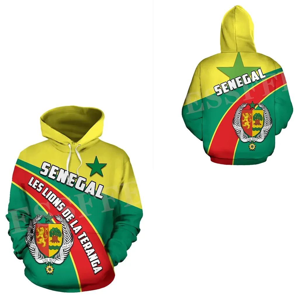 

Newest Africa Country Senegal Lion Tribel Culture Tattoo Retro Tracksuit Harajuku 3DPrint Unisex Casual Funny Jacket Hoodies A6