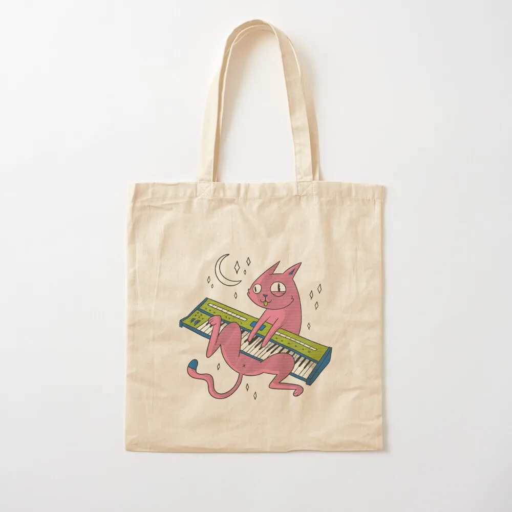 

Comic synthesizer gift for cats, musicians Tote Bag shopper bag woman Canvas bag sacs de shopping bags for women Canvas Tote