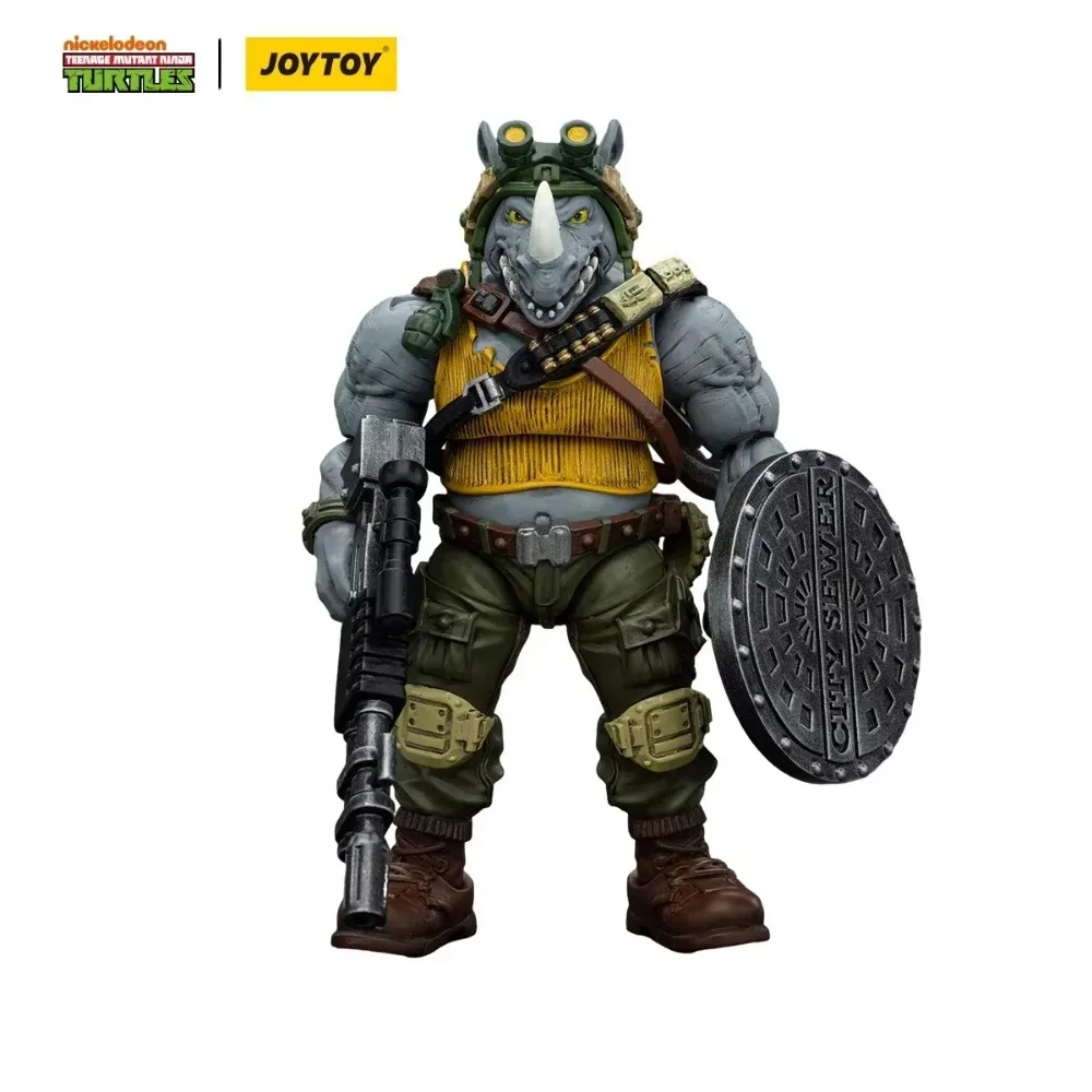 [In-Stock] JOYTOY 1/18 Action Figure TMNT Teenage Mutant Ninja Turtles Beebop Rocksteady Joint Movable Anime Figurine Model Gift