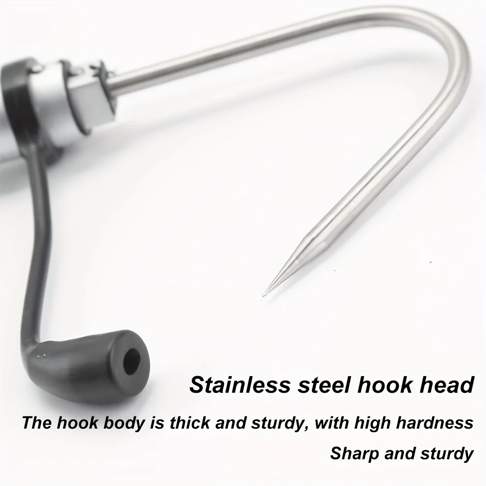 Telescopic Fish Gaff Stainless Steel Ice Sea Fishing Gaff Holder Fishing Spear Hook Flexible Spear Hook Gripper Tool Accessories view 5