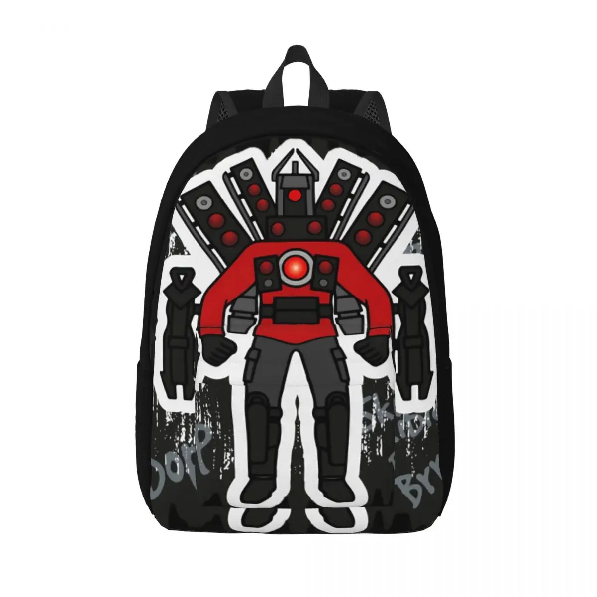 Titan Speaker man Rucksack für Jungen Mädchen Kinder Schüler Schule Bücher tasche Skibidi Toilette Leinwand Daypack Vorschule Primary Bag Sport