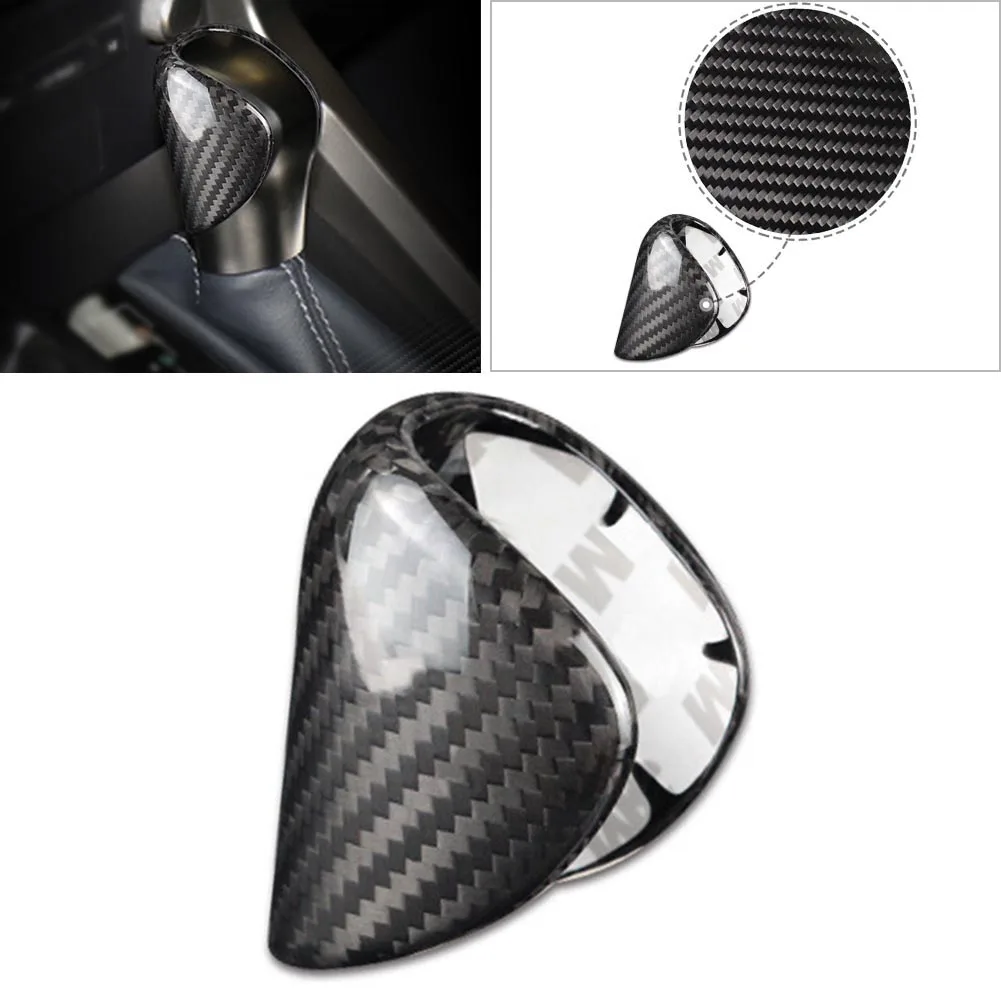 Carbon Fiber Auto Gear Shift Knob Cover Decor Sticker Trim For Lexus ES IS NX RC RX Series GS450 ES350 IS350 RX350