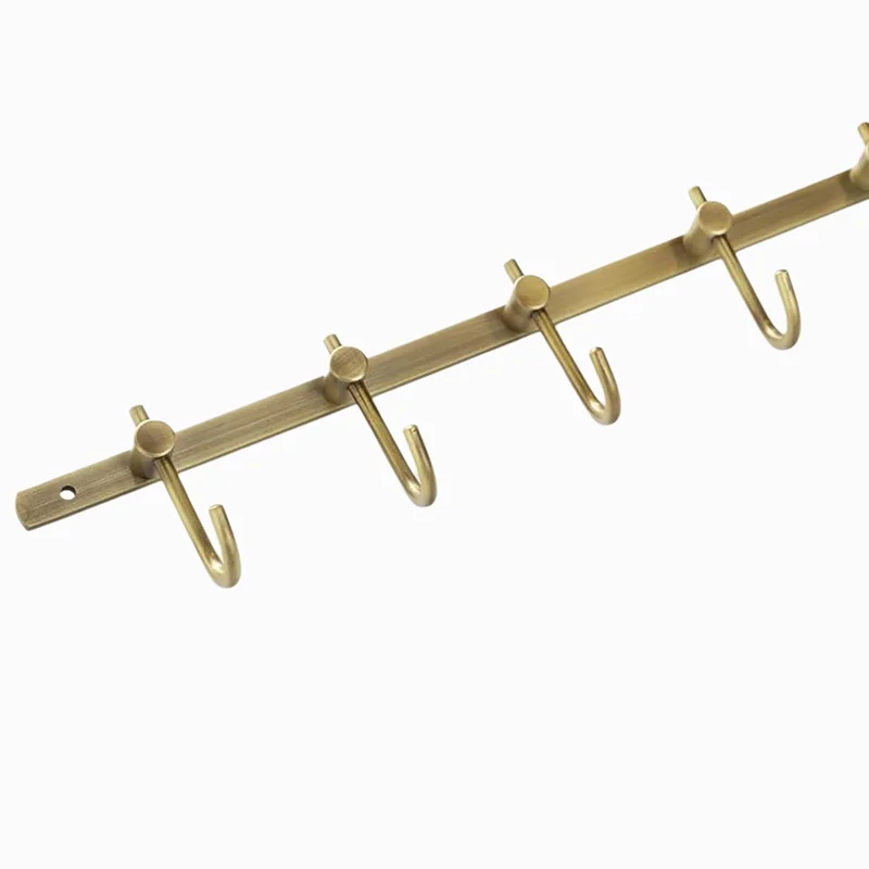 

ABKP-Wall Mounted Towel Hook Bronze Brass Row Hooks Rack For Bathroom Coat Rack For Kitchen Garage