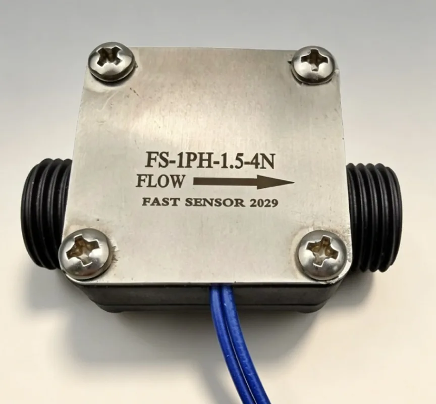FS-1PH Plastic Liquid Flow Switch, 0.3-3L/min Nylon Body for Laser Water Chiller Cooling