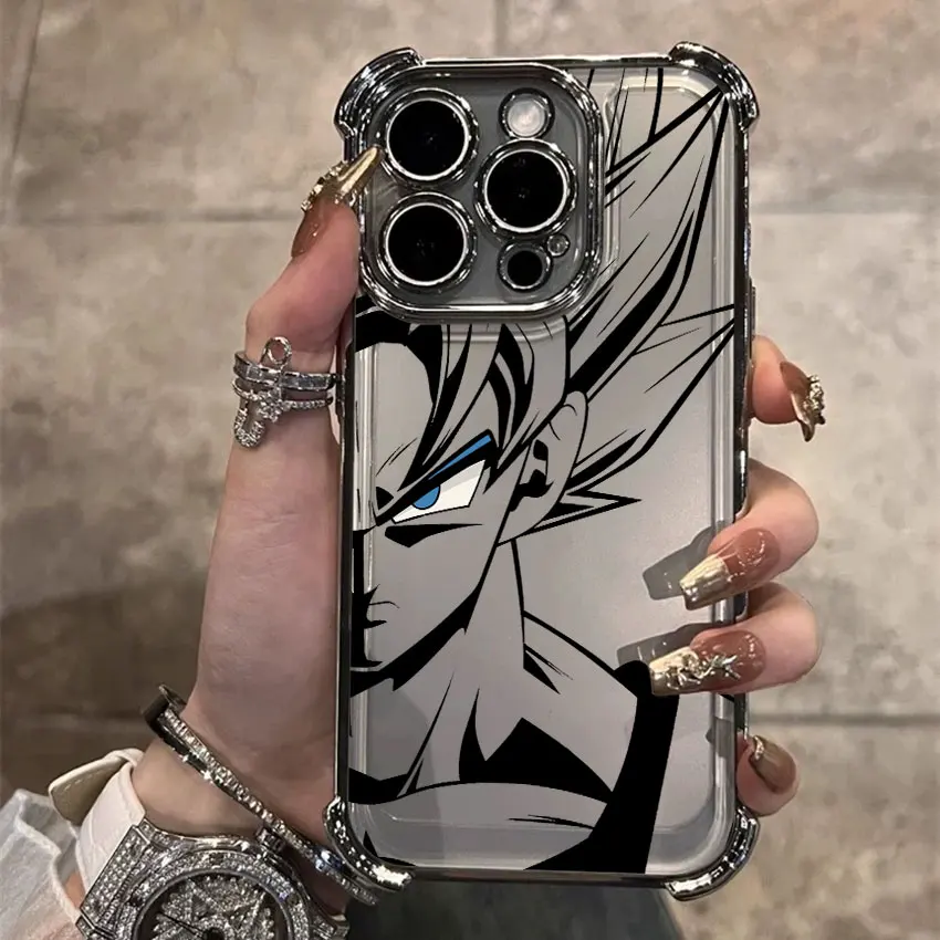 Capa de Celular com Revestimento Super Saiyan GokuS para Oppo A6x A6 A5x A98 A79 A78 A58 A38 A18 A97 A57 A76 A36 A96 A17 A55 A5 Pro 4G 5G