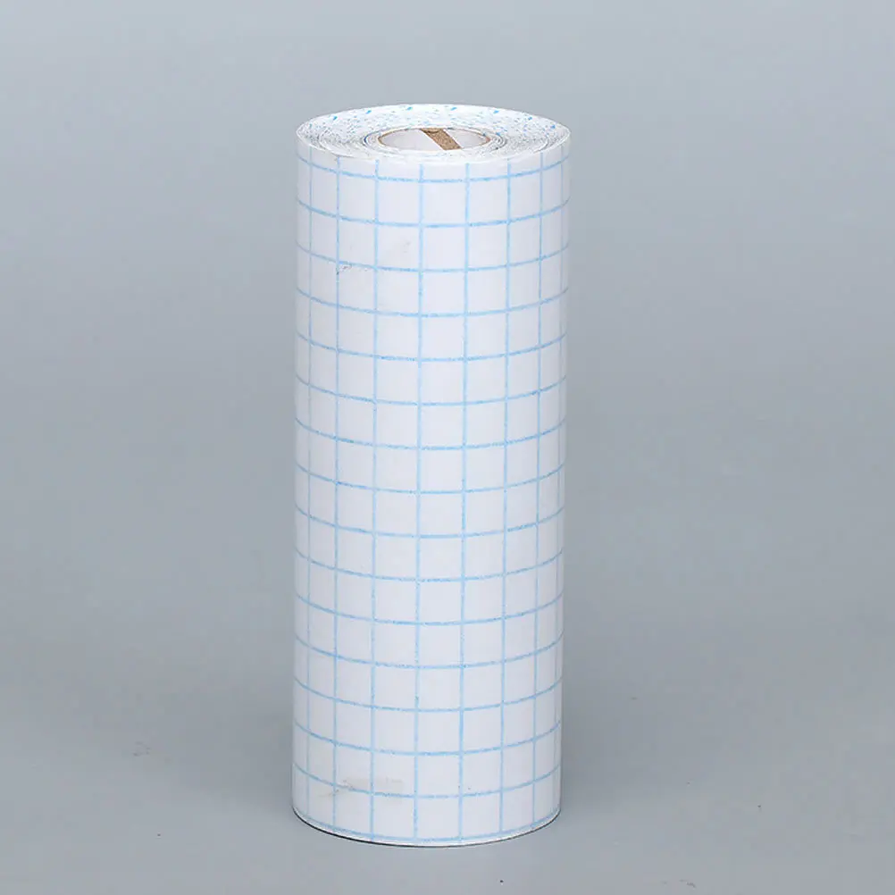 3Pcs Clear PVC Transfer Tape with Alignment Grid for Vinyl Application Tape Sticker Transfer Decal Smooth