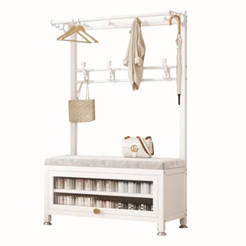 m Place Saving Bedroom Clothes Rack Minimalist Luxury Standing Clothes Rack Dust Protector Women Perchero Home Furniture