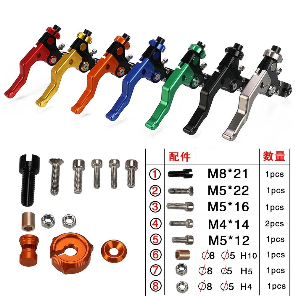 Short Stunt Clutch Lever For Honda CRM250R CRM250AR CR CRF CRM CRF250L CRF300L CRF450L CRF1000L 1994-2025 Easy Pull Cable System