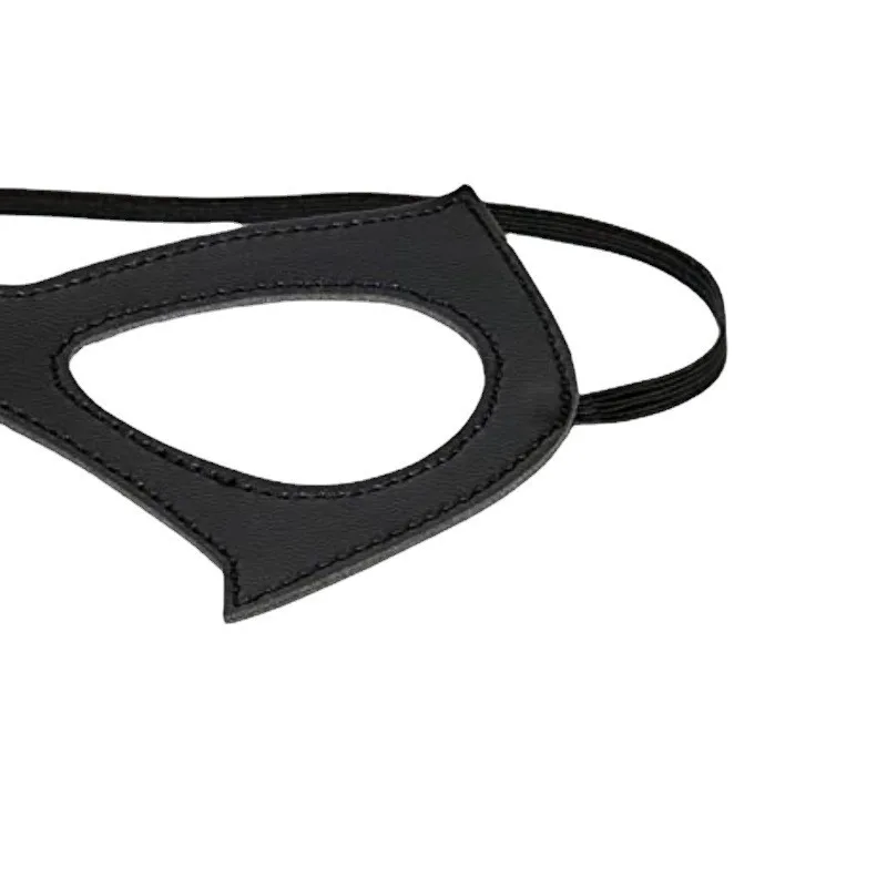 In-stock Halloween costume leather mask cosplay prop masquerade mask Catwoman mask